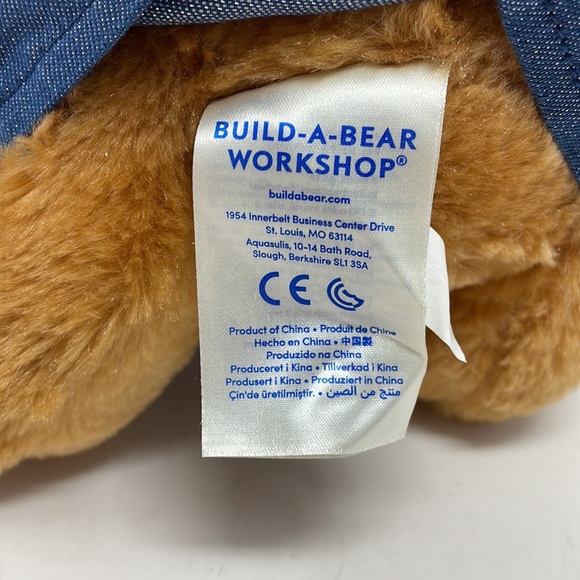 Build-A-Bear Barking Dog in Blue Jean Skirt and Myrtle Beach Hoodie - Picture 8 of 9